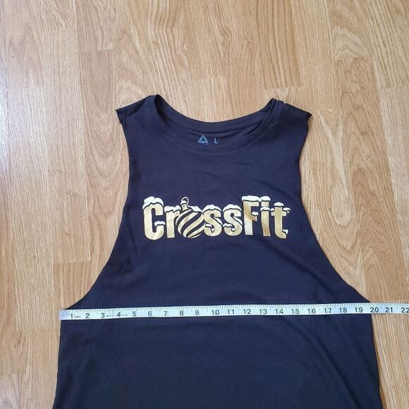 Reebok CrossFit Christmas Muscle Tank Top sz Lg - Picture 7 of 11